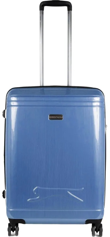 Чемодан Р1936 (3-ой) D.Blue синий (24) пластик ABS средний