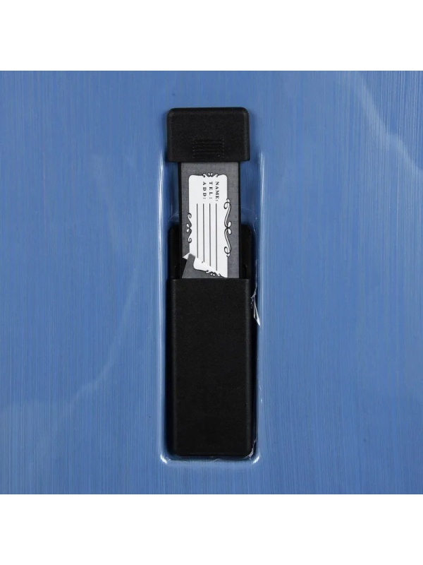 Чемодан Р1936 (3-ой) D.Blue синий (24) пластик ABS средний