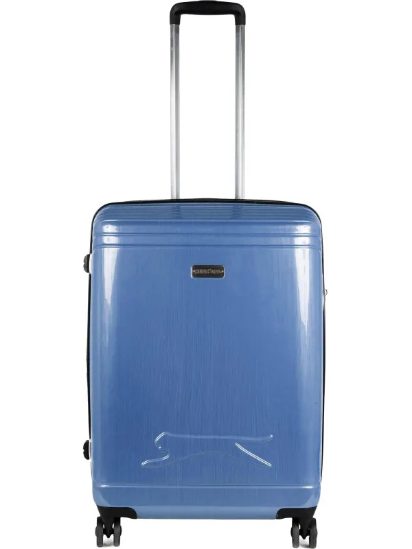 Чемодан Р1936 (3-ой) D.Blue синий (24) пластик ABS средний