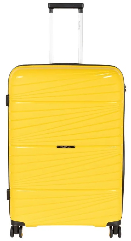Чемодан РР820 (3-ой) Yellow желтый (28) пластик PP (полипропилен)  большой