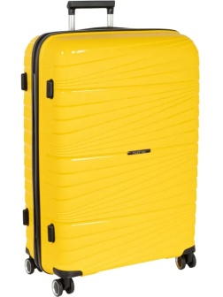 Чемодан РР820 (3-ой) Yellow желтый (28) пластик PP (полипропилен)  большой