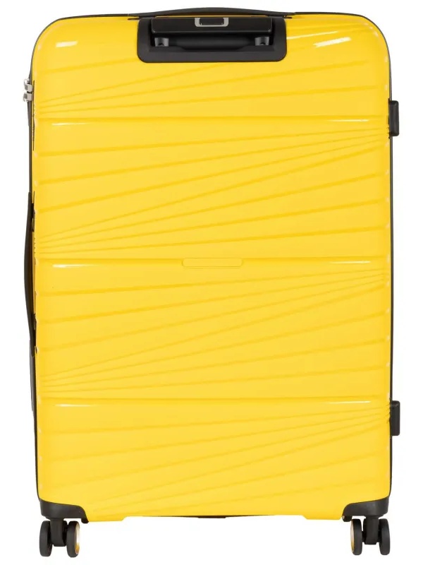 Чемодан РР820 (3-ой) Yellow желтый (28) пластик PP (полипропилен)  большой