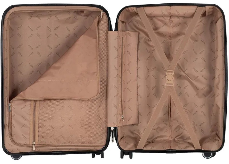 Чемодан РР820 (3-ой) Yellow желтый (24) пластик PP (полипропилен)  средний