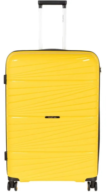 Чемодан РР820 (3-ой) Yellow желтый (24) пластик PP (полипропилен)  средний