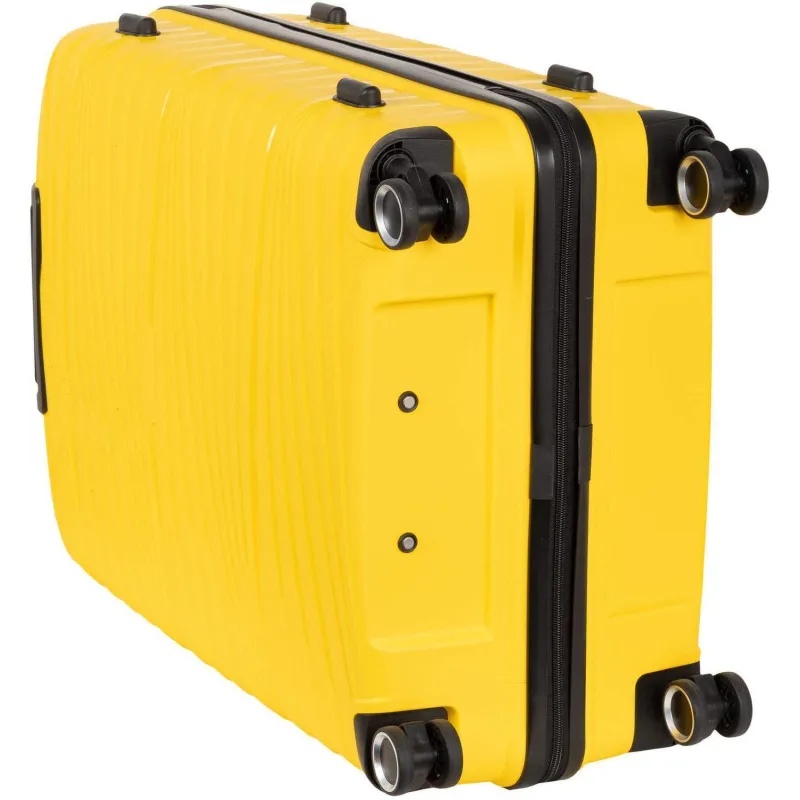 Чемодан РР820 (3-ой) Yellow желтый (24) пластик PP (полипропилен)  средний