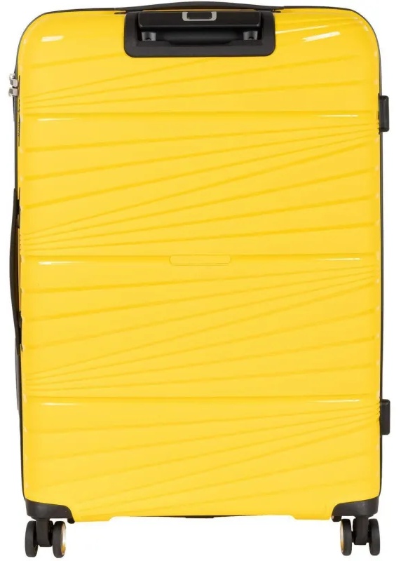 Чемодан РР820 (3-ой) Yellow желтый (24) пластик PP (полипропилен)  средний