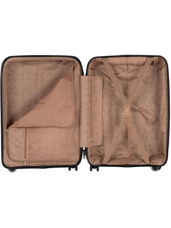 Чемодан РР820 (3-ой) Yellow желтый (24) пластик PP (полипропилен)  средний