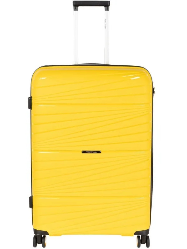 Чемодан РР820 (3-ой) Yellow желтый (24) пластик PP (полипропилен)  средний