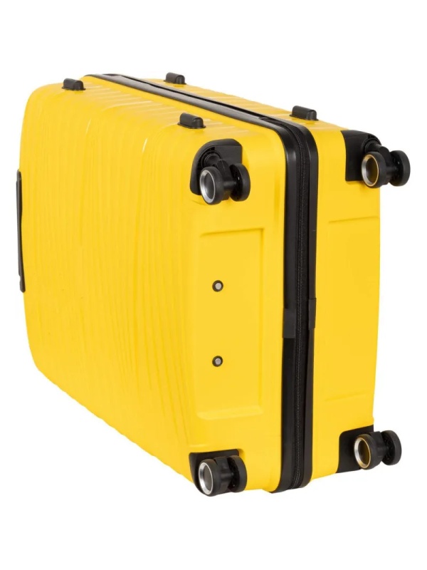 Чемодан РР820 (3-ой) Yellow желтый (24) пластик PP (полипропилен)  средний