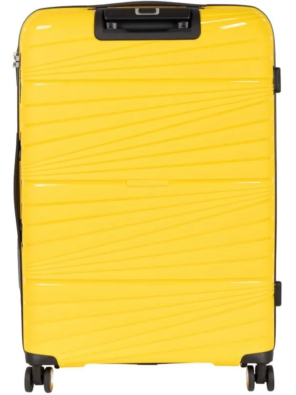 Чемодан РР820 (3-ой) Yellow желтый (24) пластик PP (полипропилен)  средний