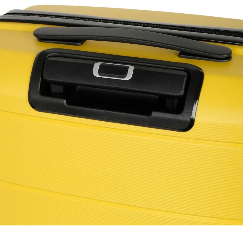 Чемодан РР819 (2-ой) Yellow желтый (24) пластик PP (полипропилен)  средний