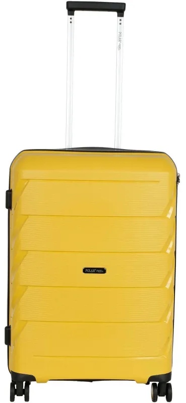 Чемодан РР819 (2-ой) Yellow желтый (24) пластик PP (полипропилен)  средний