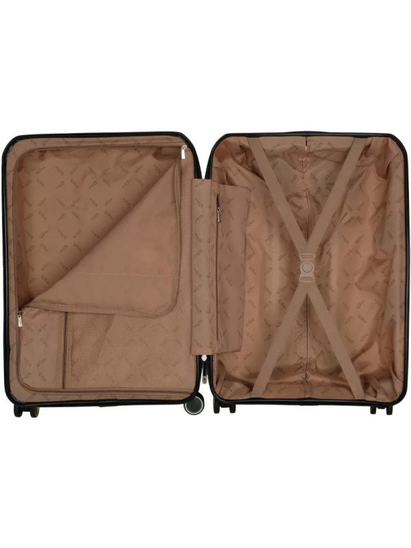 Чемодан РР819 (2-ой) Yellow желтый (24) пластик PP (полипропилен)  средний