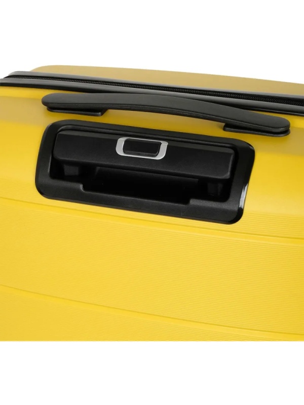 Чемодан РР819 (2-ой) Yellow желтый (24) пластик PP (полипропилен)  средний
