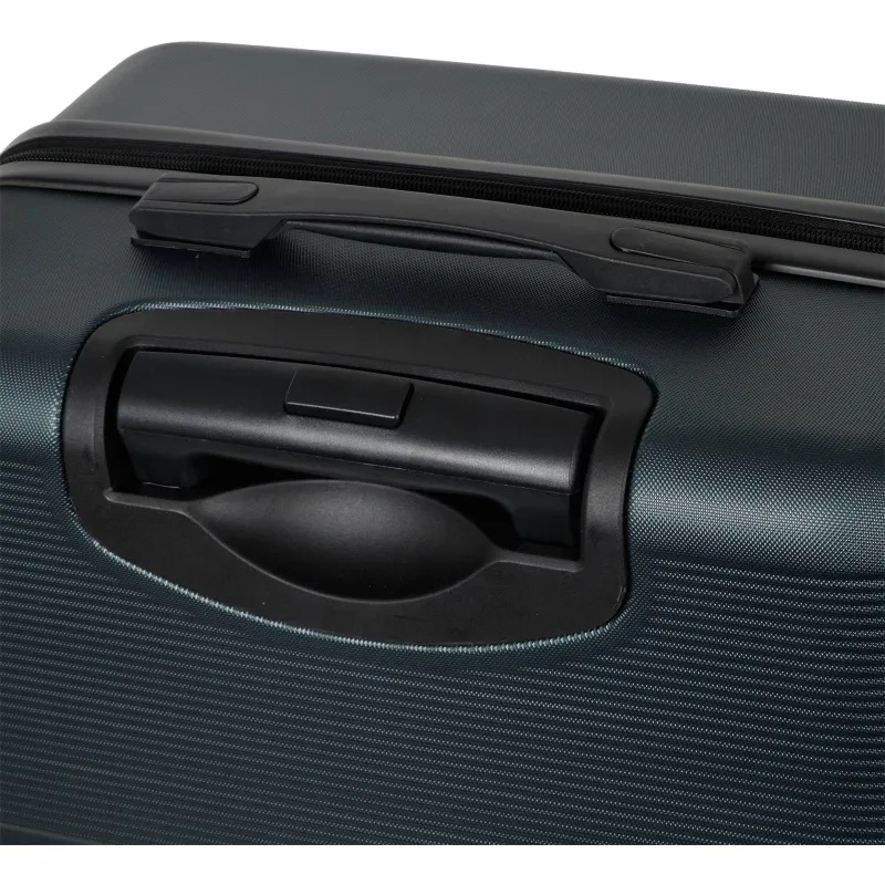 Чемодан Р612 (3-ой) зеленый Green  (24) пластик ABS средний