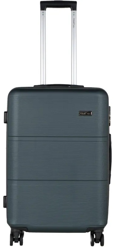 Чемодан Р612 (3-ой) зеленый Green  (24) пластик ABS средний