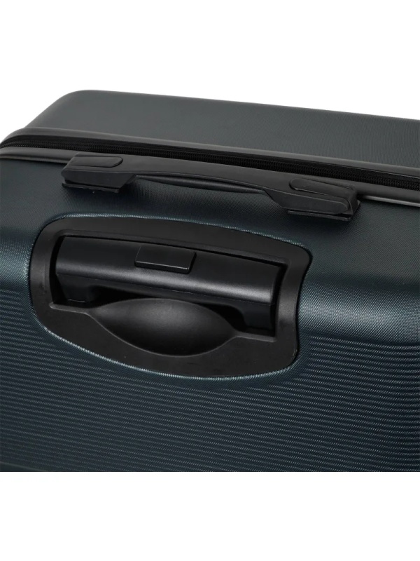 Чемодан Р612 (3-ой) зеленый Green  (24) пластик ABS средний