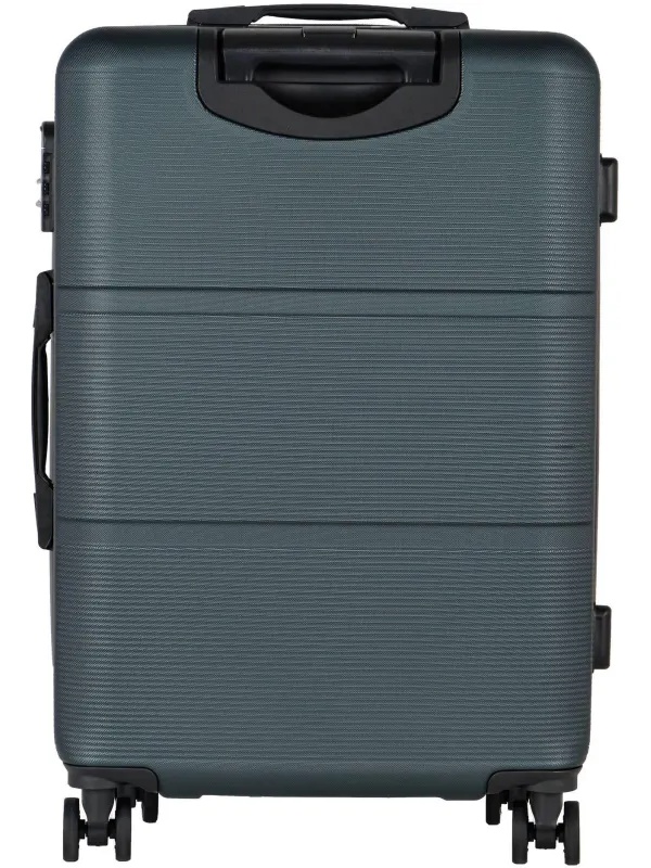 Чемодан Р612 (3-ой) зеленый Green  (24) пластик ABS средний