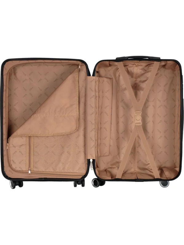 Чемодан Р612 (3-ой) зеленый Green  (24) пластик ABS средний