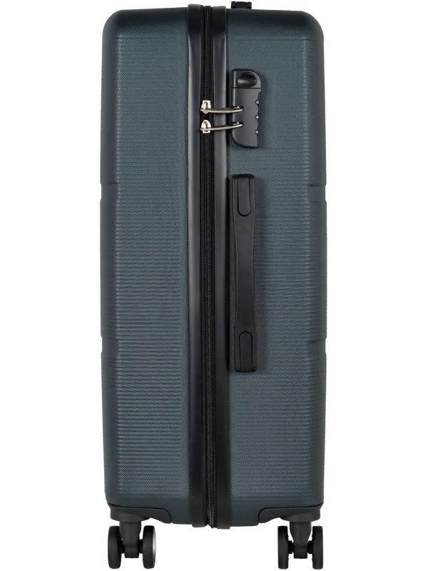 Чемодан Р612 (3-ой) зеленый Green  (24) пластик ABS средний