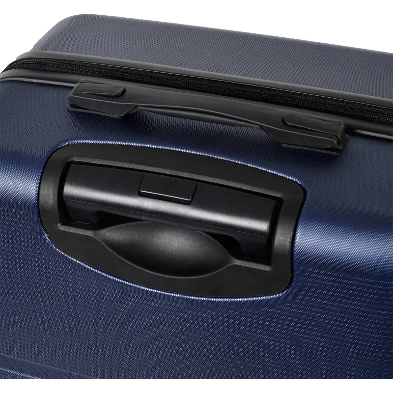 Чемодан Р612 (3-ой) синий D.Blue (24) пластик ABS средний