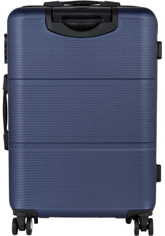 Чемодан Р612 (3-ой) синий D.Blue (24) пластик ABS средний