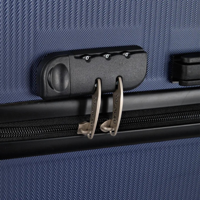 Чемодан Р612 (3-ой) синий D.Blue (24) пластик ABS средний