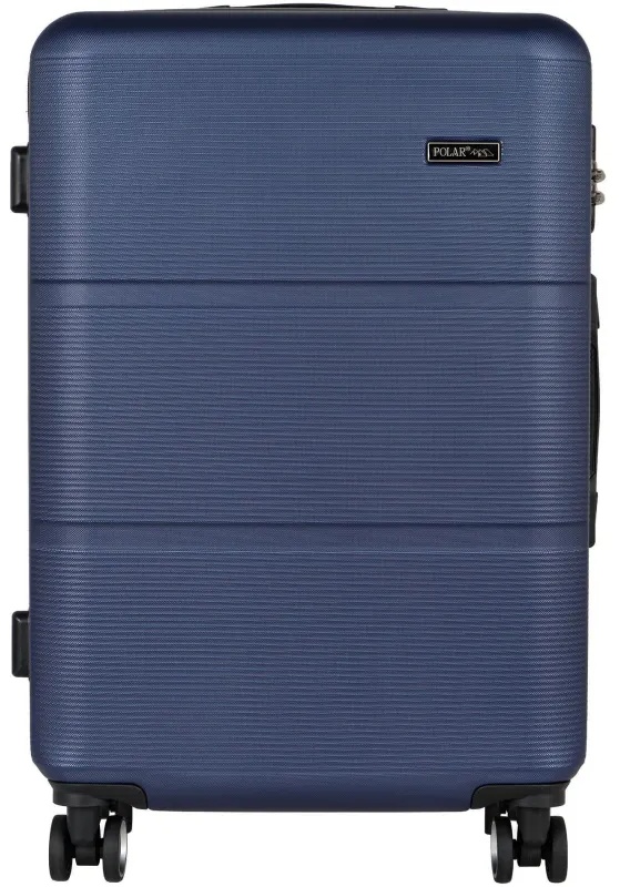 Чемодан Р612 (3-ой) синий D.Blue (24) пластик ABS средний