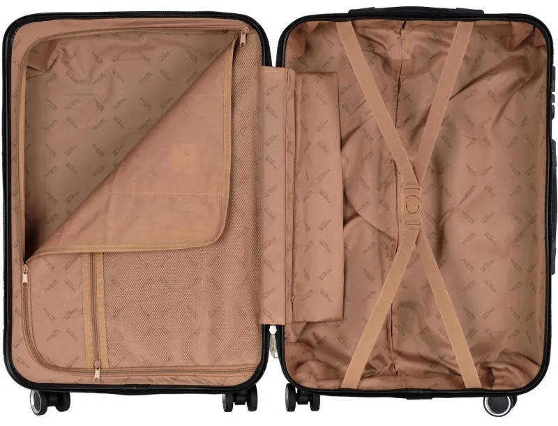 Чемодан Р612 (3-ой) синий D.Blue (24) пластик ABS средний