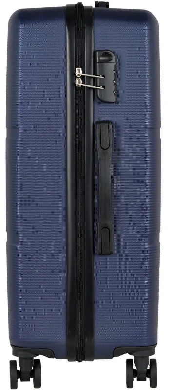 Чемодан Р612 (3-ой) синий D.Blue (24) пластик ABS средний