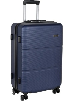 Чемодан Р612 (3-ой) синий D.Blue (24) пластик ABS средний