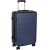 Чемодан Р612 (3-ой) синий D.Blue (24) пластик ABS средний