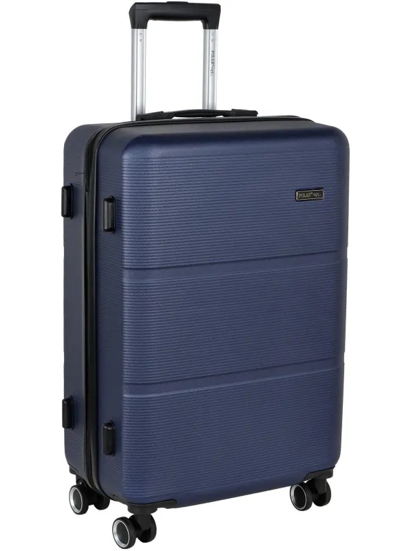 Чемодан Р612 (3-ой) синий D.Blue (24) пластик ABS средний