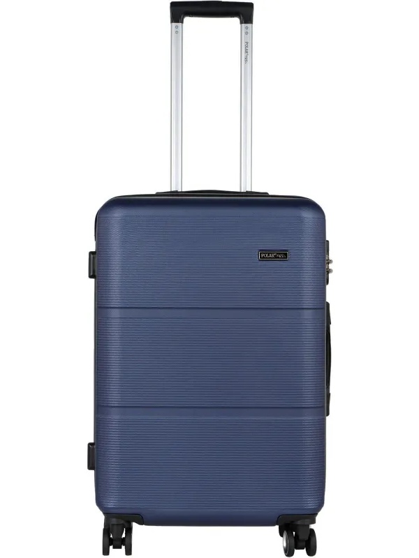 Чемодан Р612 (3-ой) синий D.Blue (24) пластик ABS средний