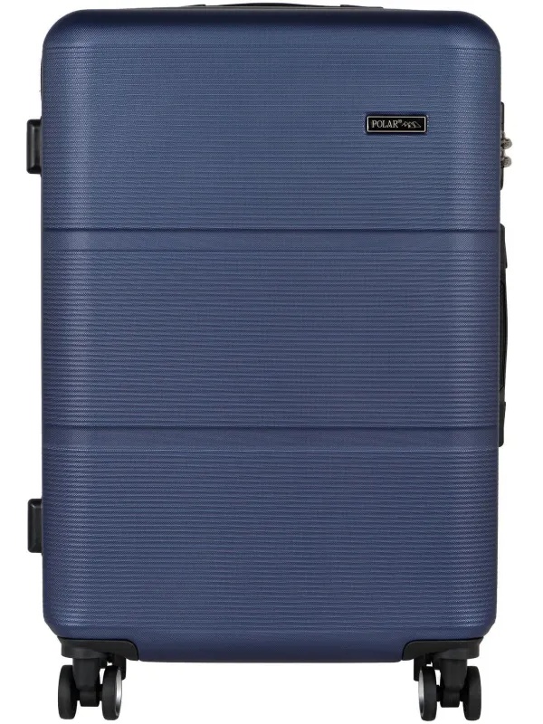 Чемодан Р612 (3-ой) синий D.Blue (24) пластик ABS средний