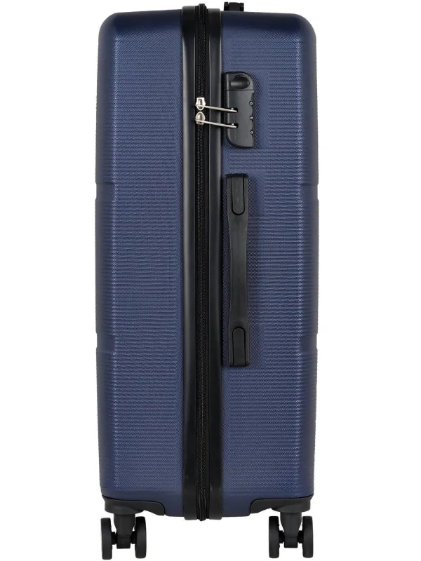 Чемодан Р612 (3-ой) синий D.Blue (24) пластик ABS средний