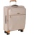 Чемодан Р1913 (2-ой) Beige бежевый (19) малый тканевый облегченный