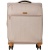 Чемодан Р1913 (2-ой) Beige бежевый (19) малый тканевый облегченный