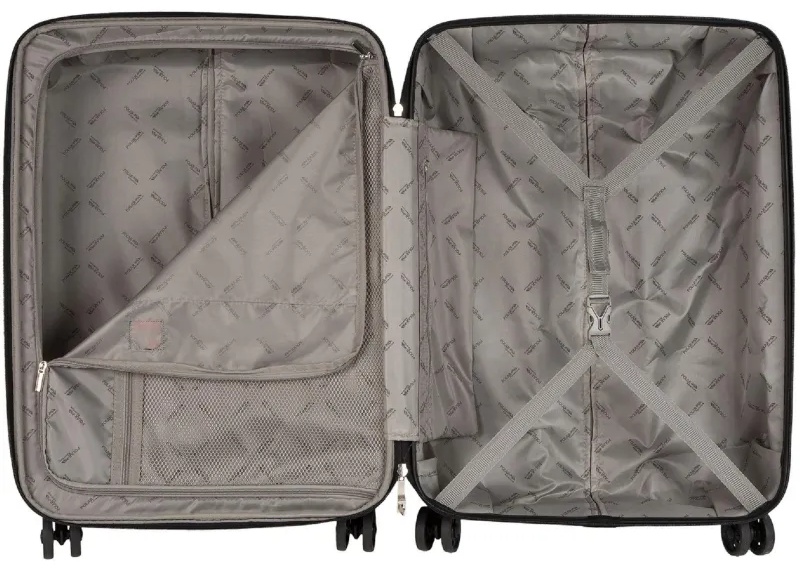 Чемодан Р1936 (3-ой) Blue голубой (24) пластик ABS средний