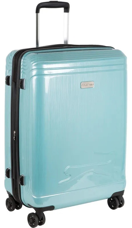 Чемодан Р1936 (3-ой) Blue голубой (24) пластик ABS средний