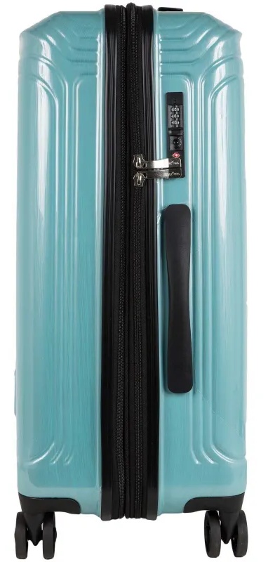 Чемодан Р1936 (3-ой) Blue голубой (24) пластик ABS средний