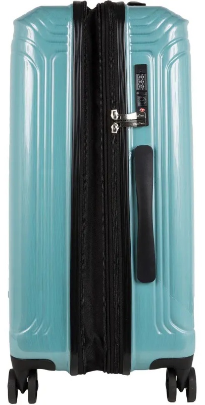 Чемодан Р1936 (3-ой) Blue голубой (24) пластик ABS средний