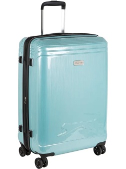 Чемодан Р1936 (3-ой) Blue голубой (24) пластик ABS средний