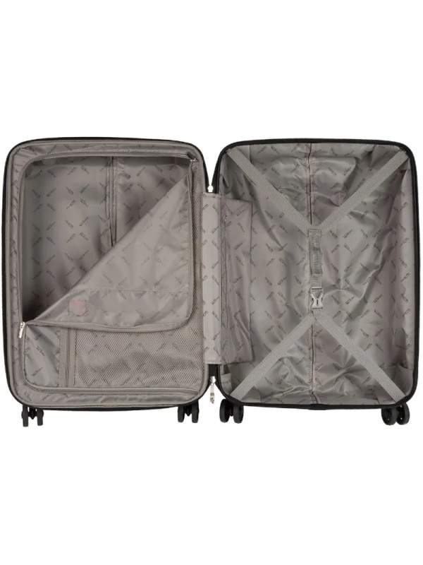 Чемодан Р1936 (3-ой) Blue голубой (24) пластик ABS средний