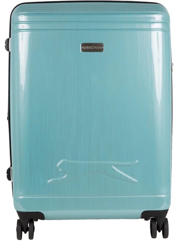 Чемодан Р1936 (3-ой) Blue голубой (24) пластик ABS средний
