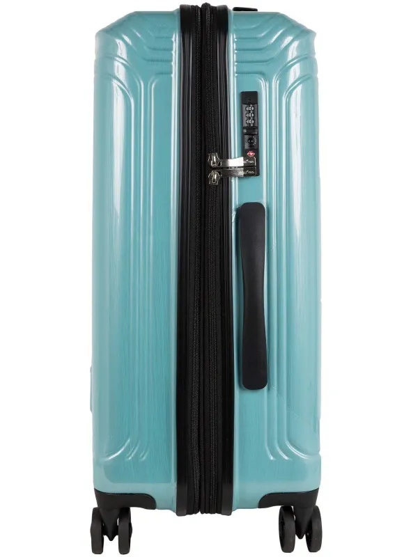 Чемодан Р1936 (3-ой) Blue голубой (24) пластик ABS средний