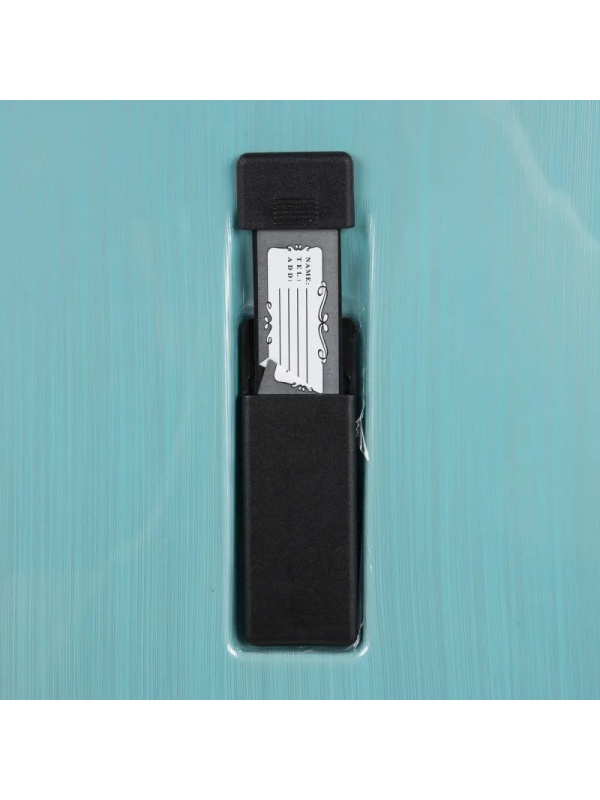 Чемодан Р1936 (3-ой) Blue голубой (24) пластик ABS средний