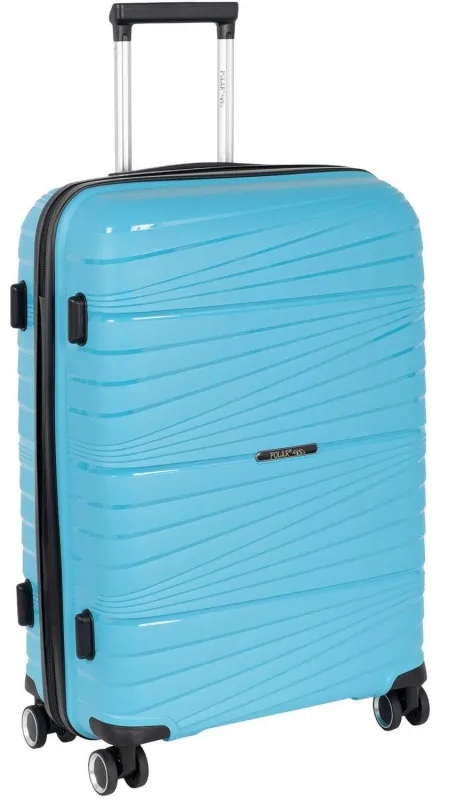 Чемодан РР820 (3-ой) Blue синий (28) пластик PP (полипропилен)  большой