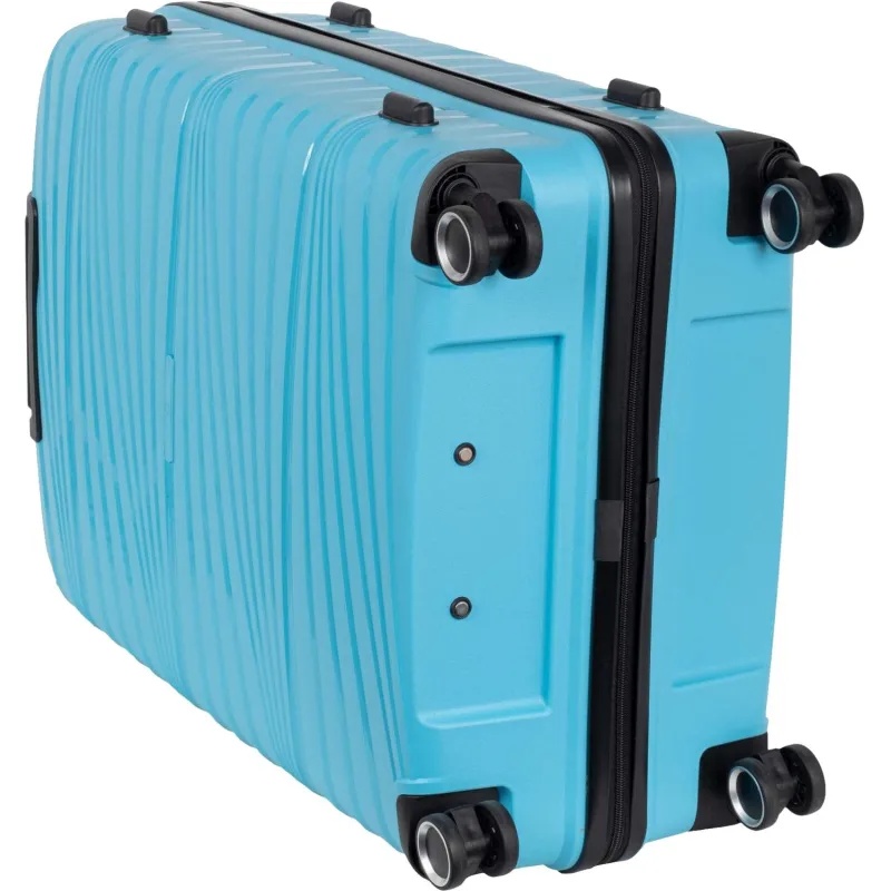 Чемодан РР820 (3-ой) Blue синий (28) пластик PP (полипропилен)  большой