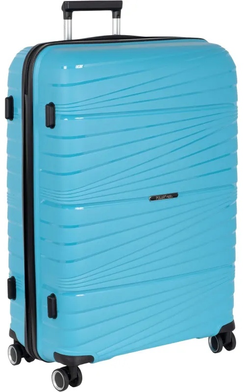 Чемодан РР820 (3-ой) Blue синий (28) пластик PP (полипропилен)  большой